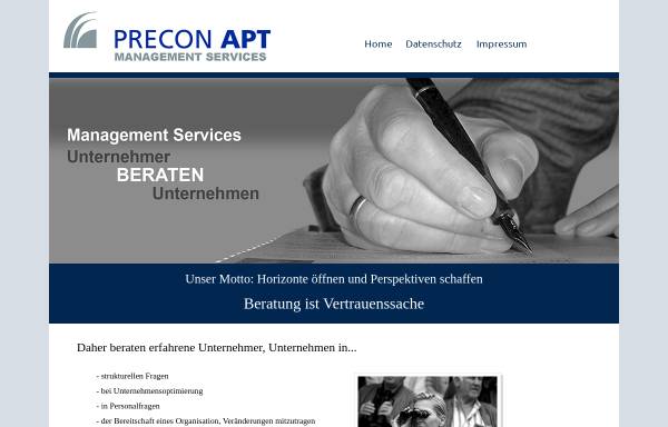 Vorschau von www.precon-apt.de, PreCon APT Consult GmbH