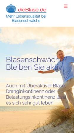 Vorschau der mobilen Webseite www.dieblase.de, Die Blase