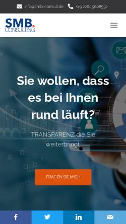 Vorschau der mobilen Webseite www.smb-consult.de, SMB-Consult - Stephan Baum