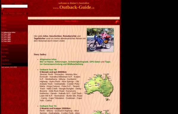 Vorschau von www.outback-guide.de, Mit dem Motorrad durch Down Under [Rainer Rawer]