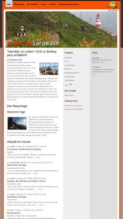 Vorschau der mobilen Webseite www.motorradkarawane.de, Die Motorradkarawane