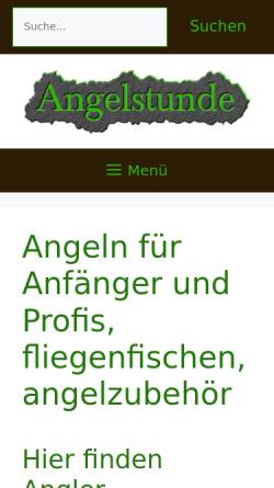 Vorschau der mobilen Webseite www.angelstunde.de, Angelstunde