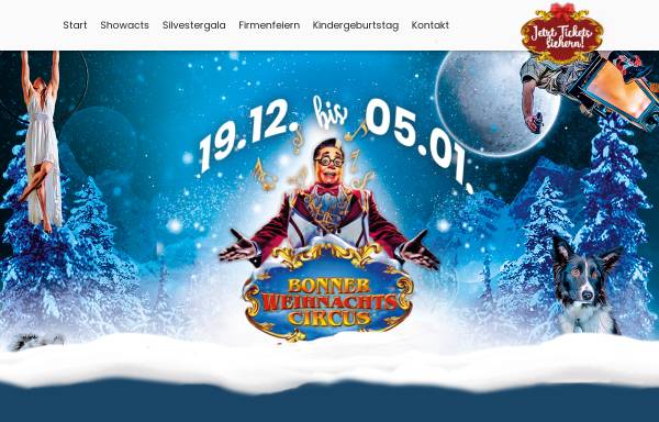 Vorschau von www.bonner-weihnachtscircus.de, Bonner Weihnachtscircus