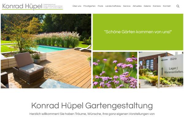 Vorschau von www.huepel-gartengestaltung.de, Konrad Hüpel GmbH