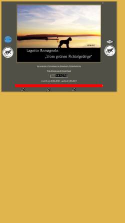 Vorschau der mobilen Webseite www.v-g-fichtelgebirge.de, Lagotto Romagnolo vom grünen Fichtelgebirge