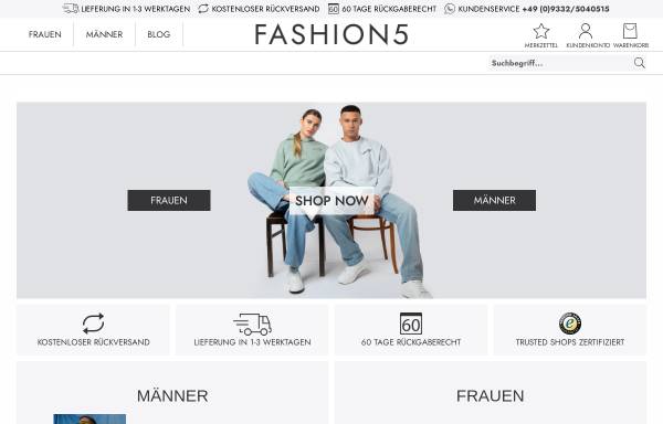 Vorschau von www.fashion5.de, FASHION5