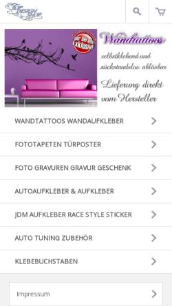 Vorschau der mobilen Webseite www.topdesignshop.de, Top Design Shop, Helmuth Deml