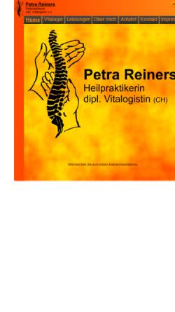Vorschau der mobilen Webseite www.heilpraxis-reiners.de, Heilpraxis für Vitalogie Petra Reiners