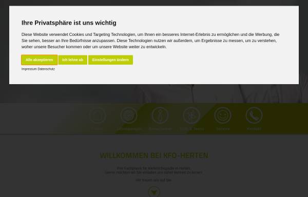 Vorschau von www.kfo-herten.de, KFO-Herten - Fachpraxis für Kieferorthopädie