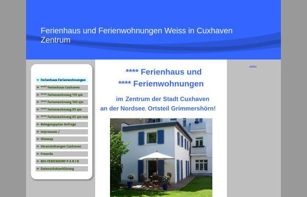 Vorschau von www.ferienhaus-ferienwohnung-cuxhaven.de, Heidi und Dieter Weiß Vermietungs-GbR