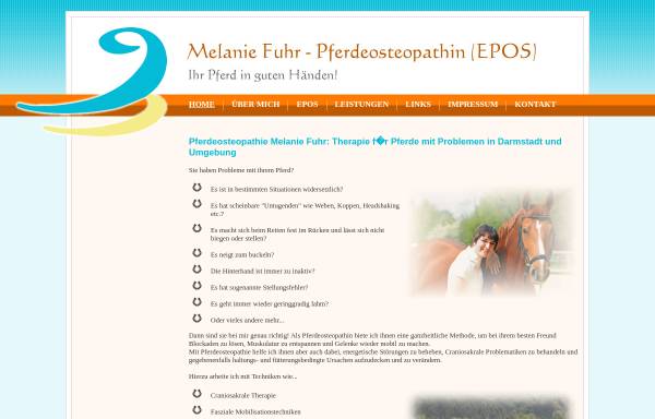 Pferdeosteopathin EPOS Melanie Fuhr aus Darmstadt