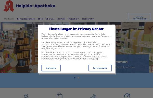 Vorschau von www.helpide-apotheke-app.de, Helpide Apotheke in Lutherstadt Eisleben