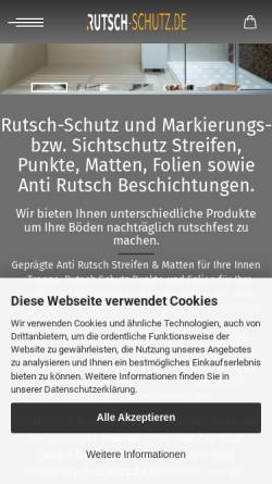 Vorschau der mobilen Webseite Rutsch-Schutz.de, Kay Rang GmbH