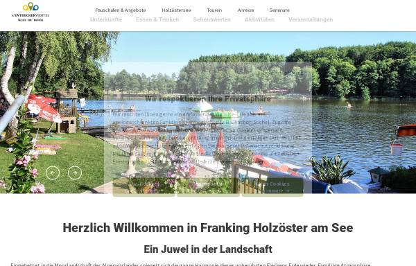 Vorschau von www.franking-holzoester.com, Tourismusverband Franking / Holzöster