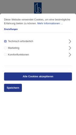 Vorschau der mobilen Webseite www.bertzgmbh.de, Bertz Gmbh & CO KG