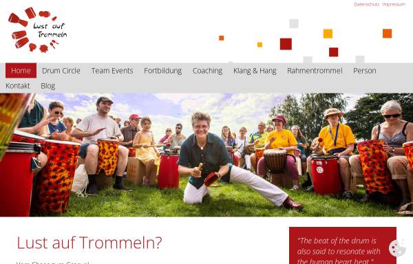 Vorschau von www.lust-auf-trommeln.de, Lust auf Trommeln