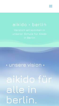 Vorschau der mobilen Webseite aikido.berlin, Aikidoschule Berlin - Zentrum für Kommunikation und Bewegung 