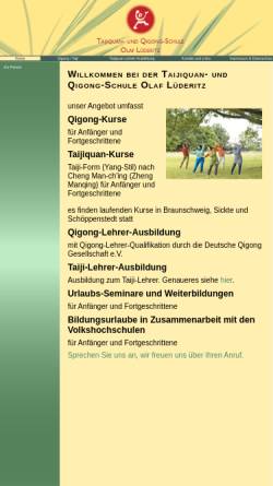 Vorschau der mobilen Webseite www.taiji-qigong-bs.de, Taichi Qigong, Olaf Lüderitz