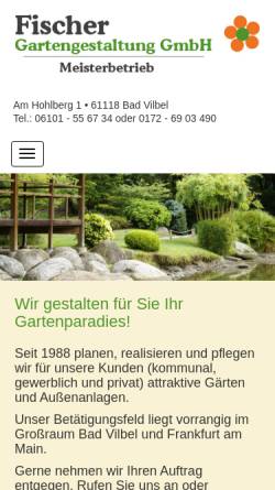 Vorschau der mobilen Webseite www.gartenbau-fischer.de, Fischer Gartengestaltung GmbH