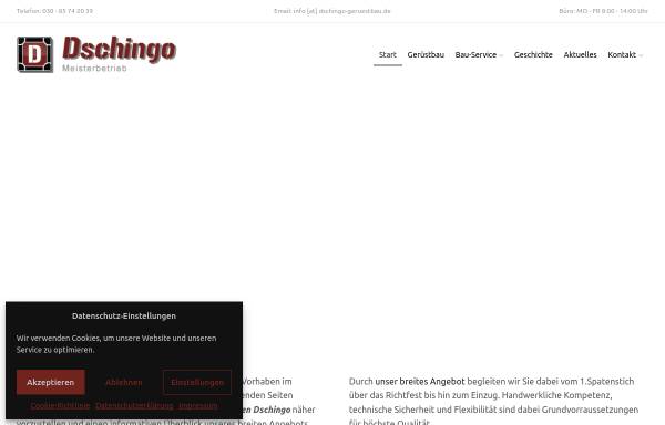 Vorschau von dschingo-geruestbau.de, DSCHINGO Bau und Gerüstbau, Inh: Blerim Krasnici