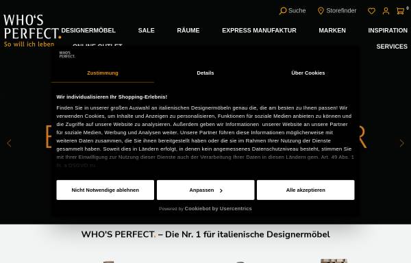 Vorschau von www.whos-perfect.de, Who's Perfect.