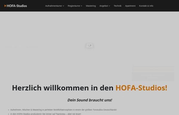 Vorschau von hofa-studios.de, HOFA-Studios - Recording, Mix & Mastering