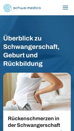 Vorschau der mobilen Webseite www.mama-tens.de, Informationen zu TENS für Mütter und werdende Mütter