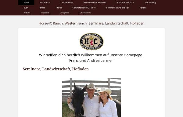 Vorschau von www.horse4c-ranch.de, Westernranch und Pension in Hainichen