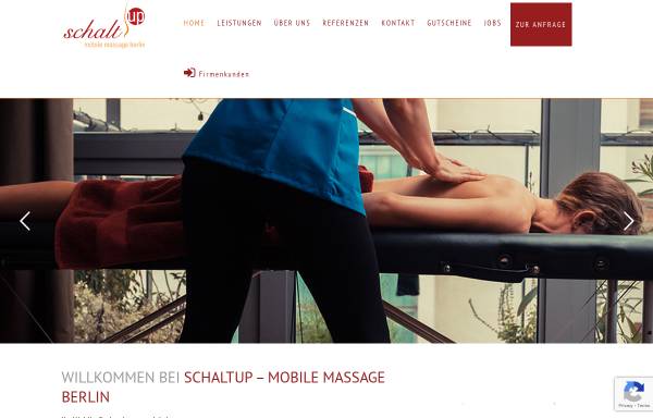 Vorschau von www.schaltup.de, Mobile Massage SchaltUp Berlin