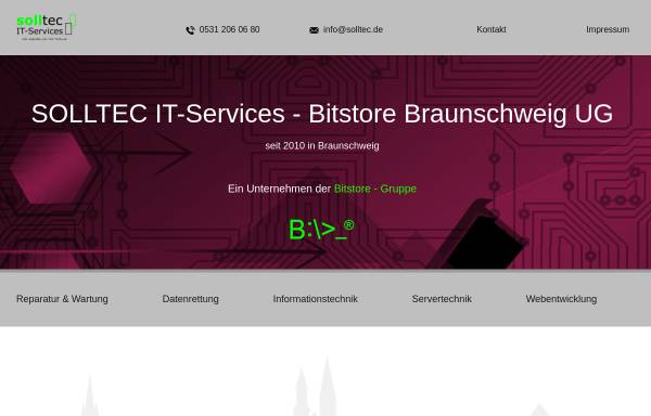 Vorschau von solltec.de, Solltec IT-Services
