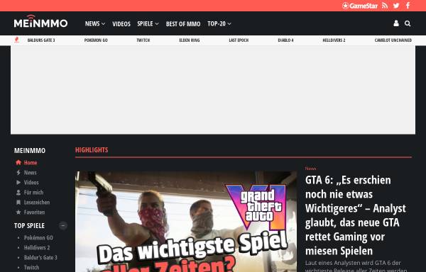Vorschau von mein-mmo.de, Webedia Gaming GmbH