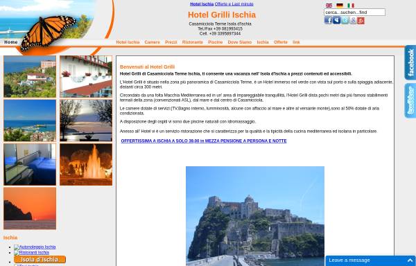 Vorschau von www.ischiahotelgrilli.com, Hotel Grilli Ischia