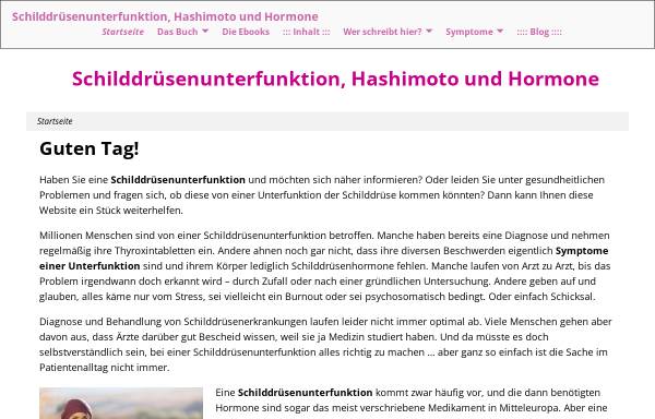 Vorschau von schilddruesen-unterfunktion.de, Schilddrüsenunterfunktion, Hashimoto und Hormone