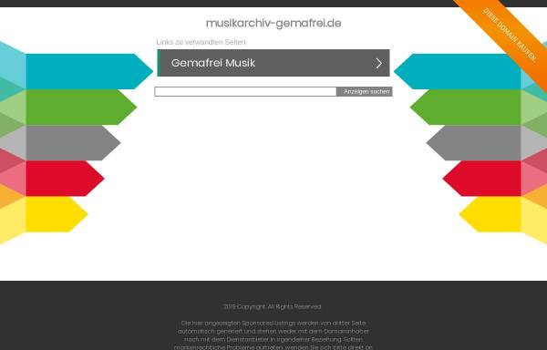 Musikarchiv Gemafrei / Lizenzfreie Musik