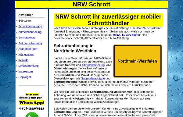 Vorschau von nrw-schrott.de, NRW-Schrott, Darek Libo