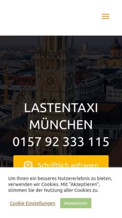 Vorschau der mobilen Webseite www.lastentaximuenchen.de, Lastentaxi München