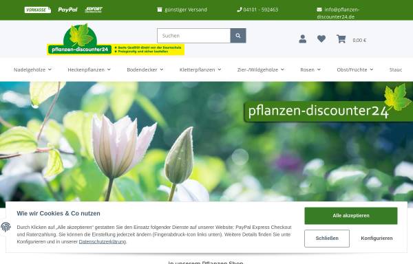 Vorschau von www.pflanzen-discounter24.de, Pflanzen-Discounter24