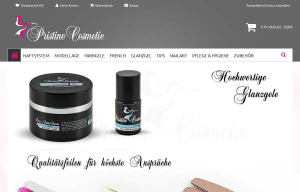Vorschau von www.pristine-cosmetic.de, Pristine Cosmetic