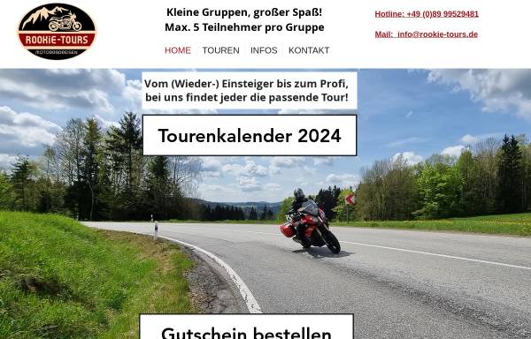 Vorschau von www.rookie-tours.de, ROOKiE-TOURS Motorradreisen e.K.