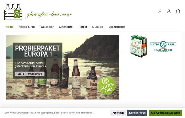 Vorschau von www.glutenfrei-bier.com, Glutenfreies Bier - Volz und Rat, Getränkehandel GbR