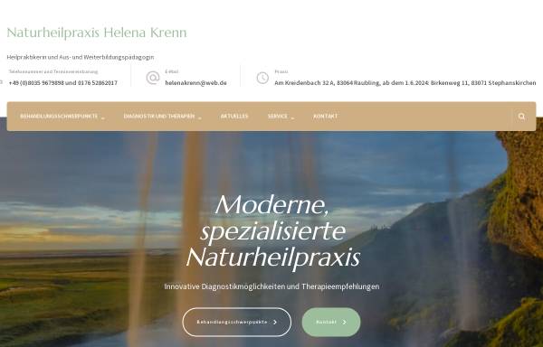 Vorschau von www.naturheilpraxis-krenn.de, Naturheilpraxis Helena Krenn