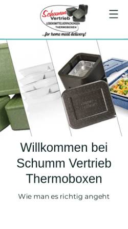 Vorschau der mobilen Webseite www.schumm-vertrieb.de, Schumm Vertrieb