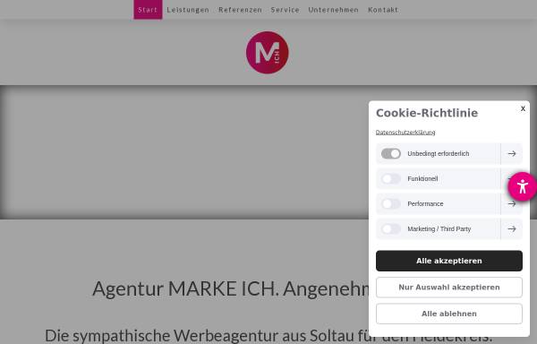 Vorschau von www.markeich.de, Agentur MARKE ICH
