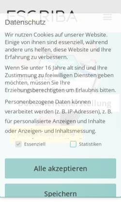 Vorschau der mobilen Webseite www.escriba.de, ESCRIBA: Dokumentenverwaltung und automatische Erstellung