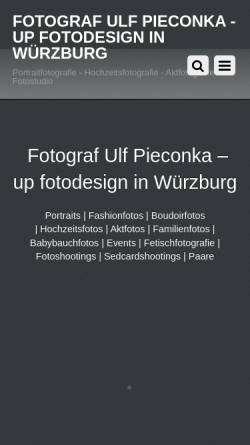 Vorschau der mobilen Webseite www.up-fotodesign.de, Pieconka, Ulf