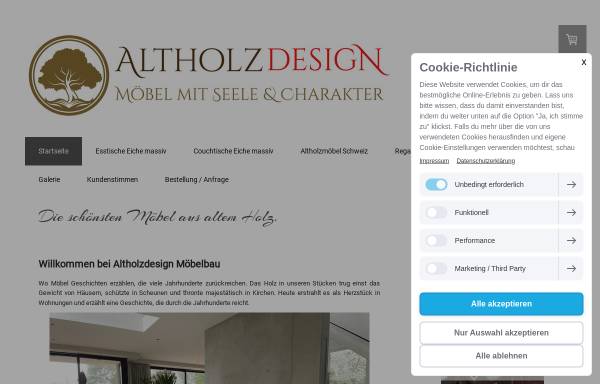 Vorschau von www.altholzdesign.de, Altholzdesign Möbel aus Altholz
