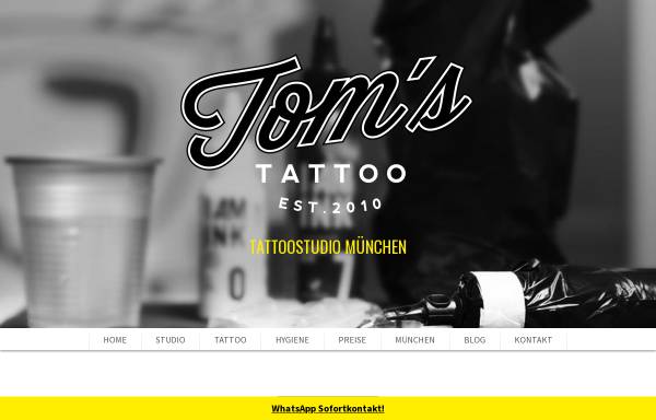 Vorschau von www.toms.tattoo, TOM'S TATTOO & PIERCING | München