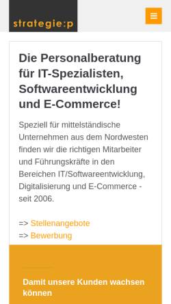 Vorschau der mobilen Webseite www.strategie-p.de, strategie:p personalberatung GbR