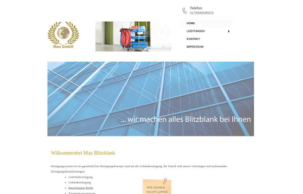 Vorschau von www.max-blitzblank.de, Max Blitzblank