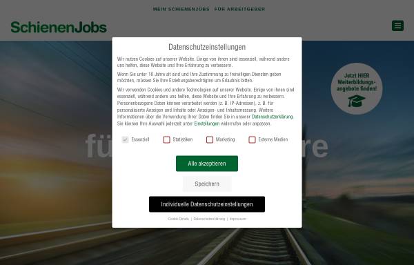 Vorschau von www.schienenjobs.de, SchienenJobs
